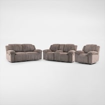 rafi light brown  pc living room   