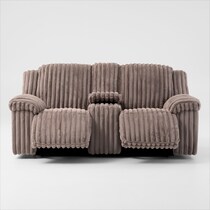 rafi light brown loveseat   