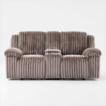 rafi light brown loveseat   