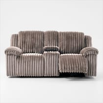 rafi light brown loveseat   