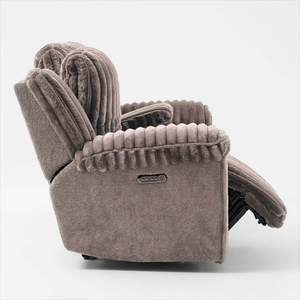 rafi light brown loveseat   