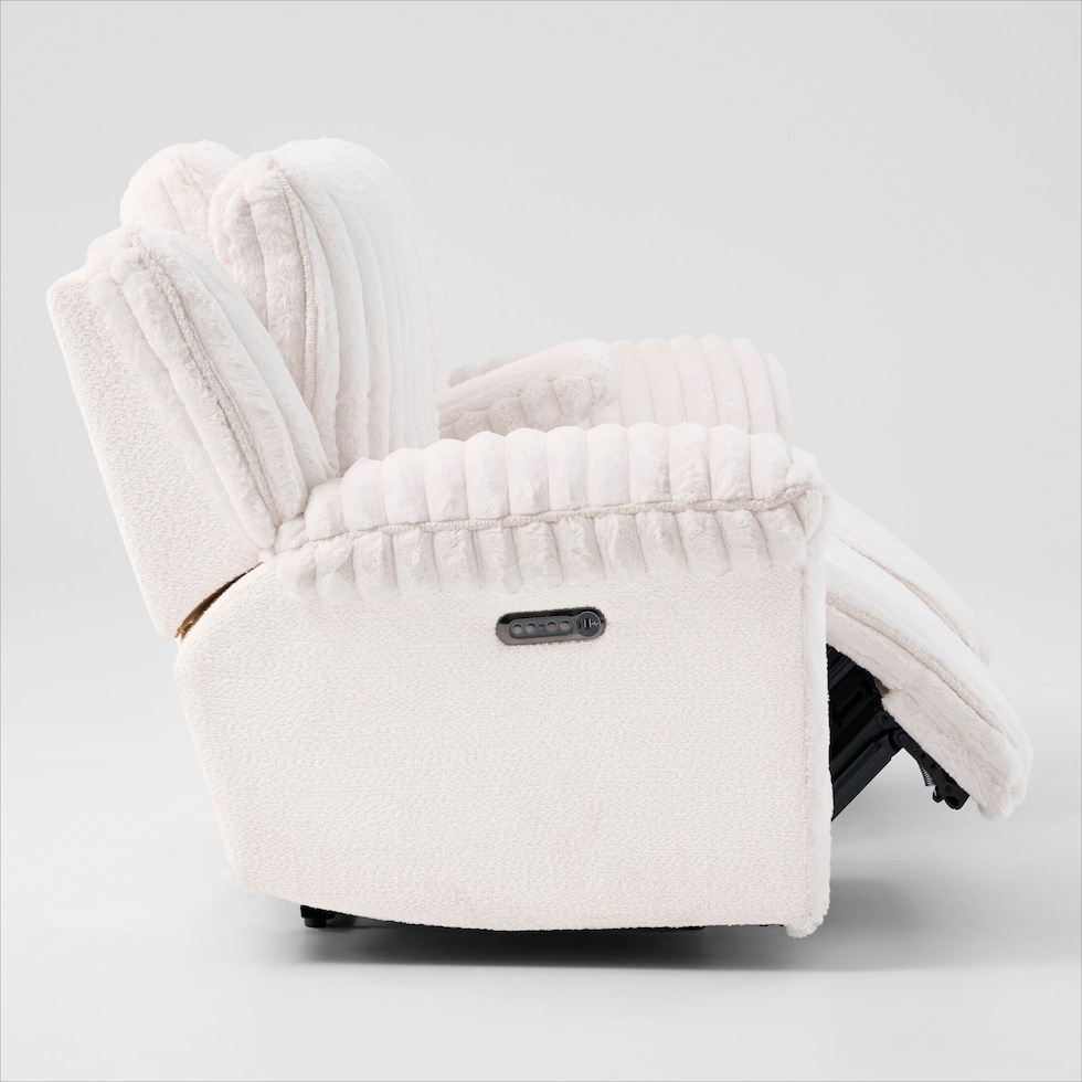 rafi white loveseat   