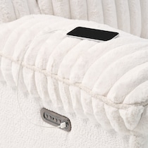 rafi white loveseat   