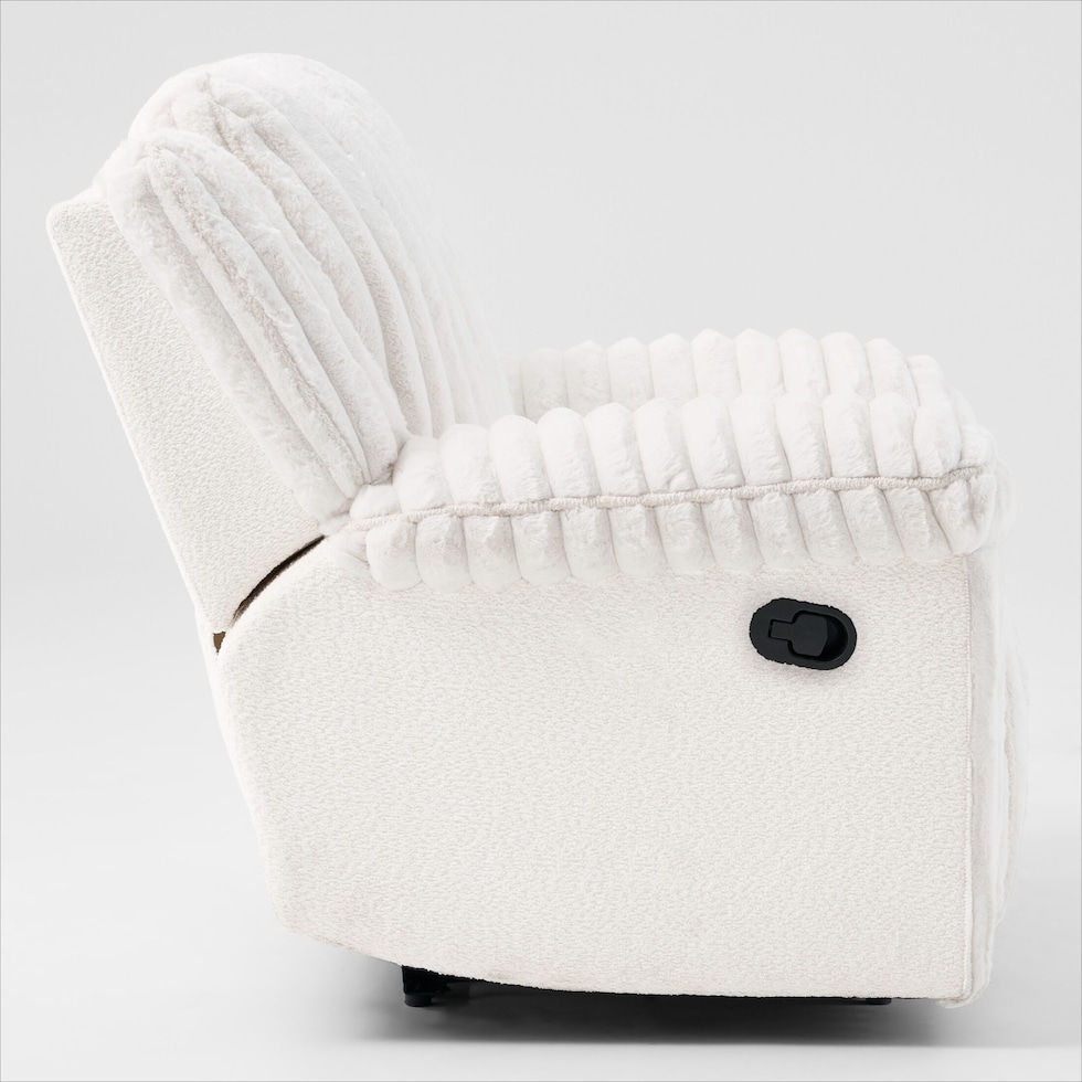 rafi white recliner   