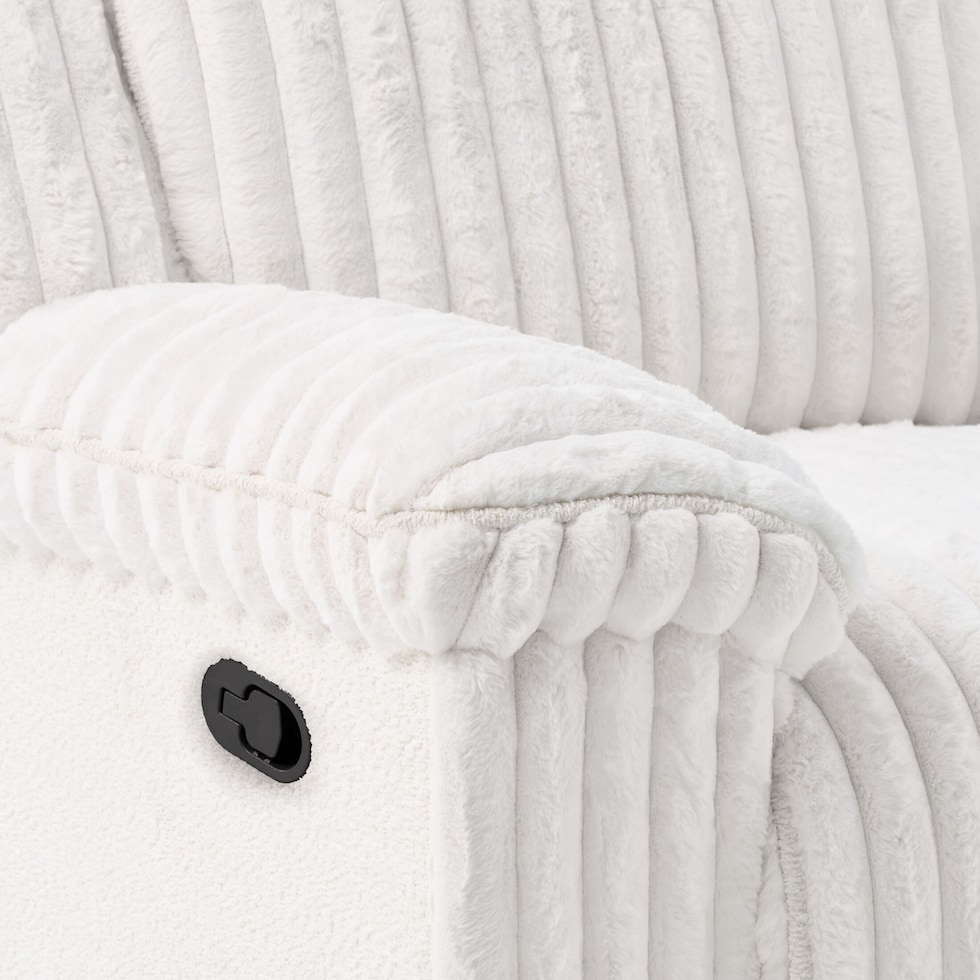 rafi white recliner   