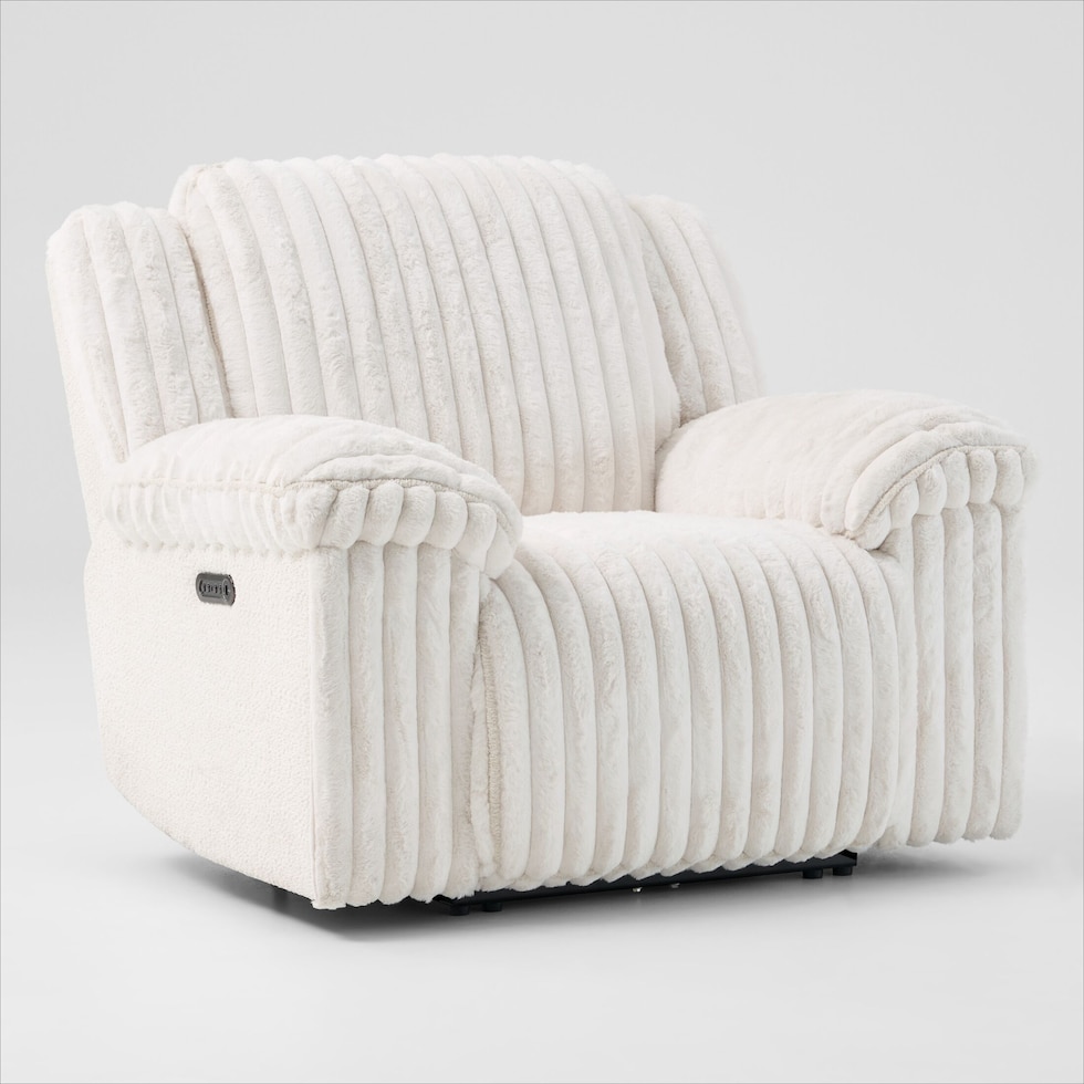 rafi white recliner   