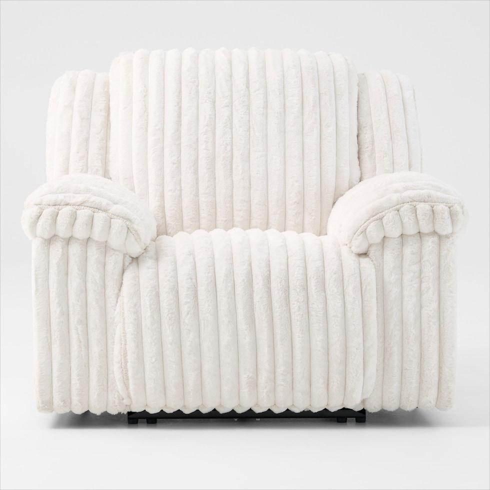 rafi white recliner   