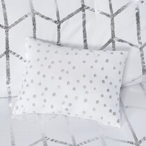 raina white full queen bedding set   