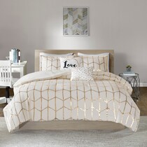 raina white king bedding set   