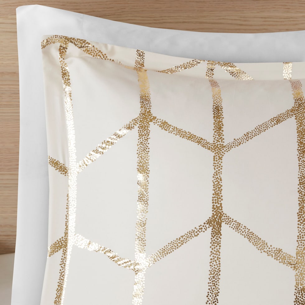 raina white king bedding set   