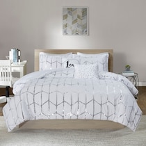 raina white twin bedding set   