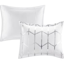 raina white twin bedding set   