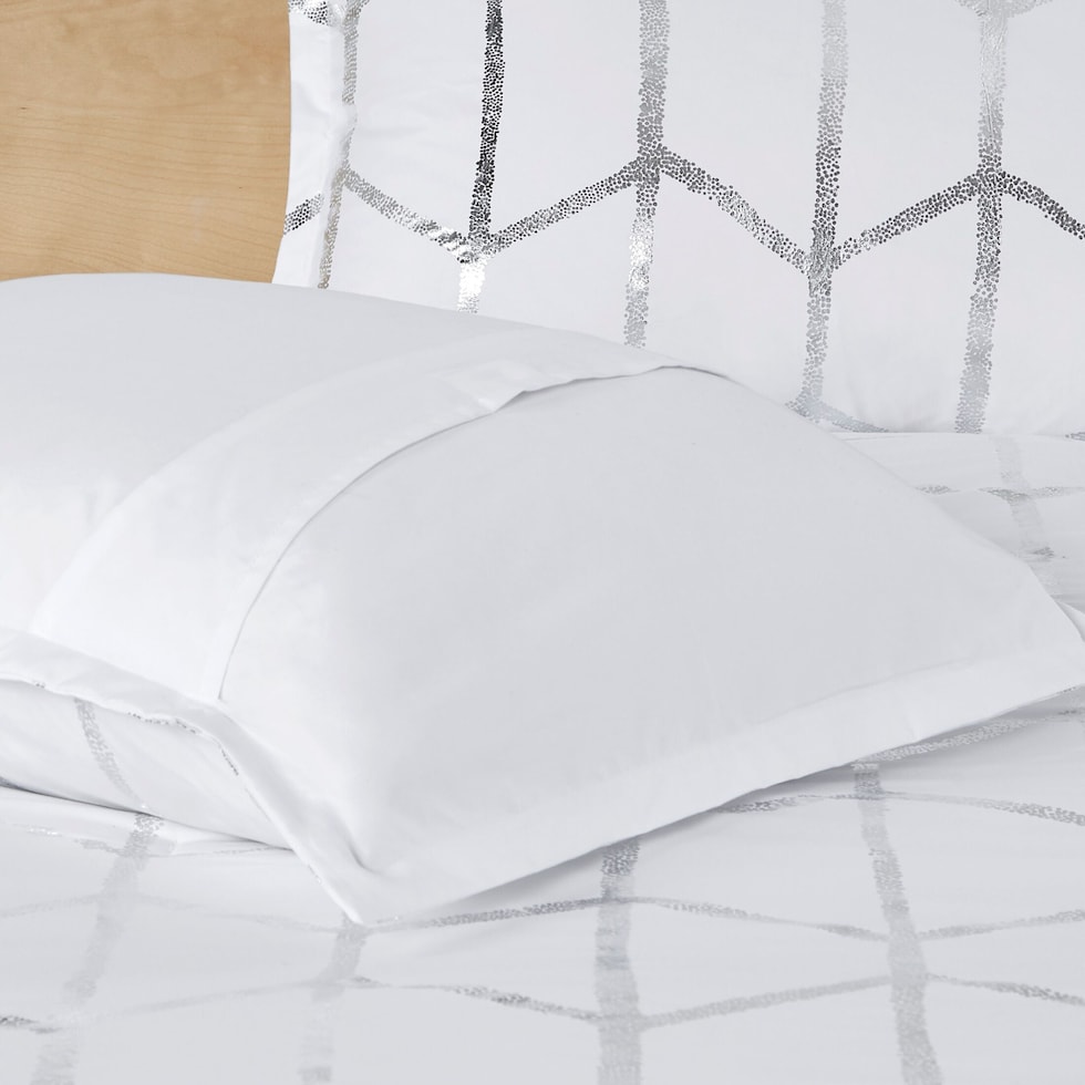 raina white twin bedding set   