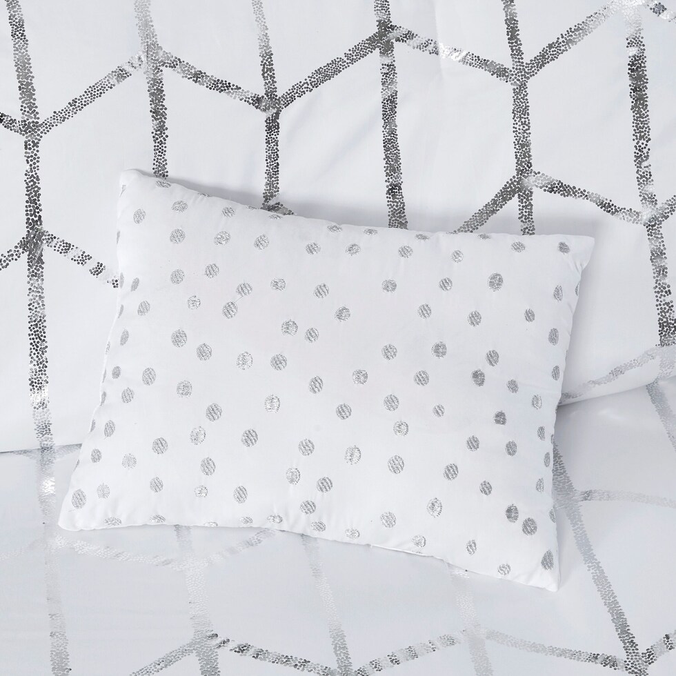 raina white twin bedding set   