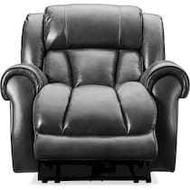 rainier gray power recliner   