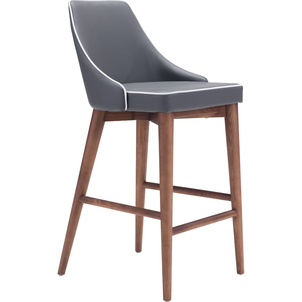 ralden gray counter height stool   