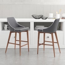 ralden gray counter height stool   