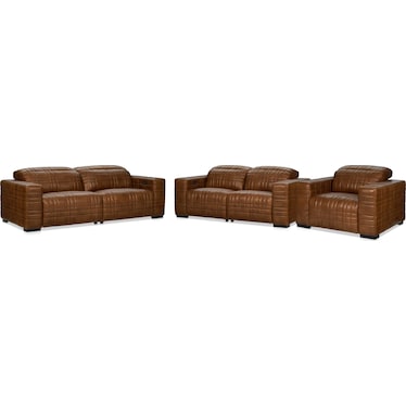 Ralston Dual-Power Reclining Sofa, Loveseat and Recliner Set