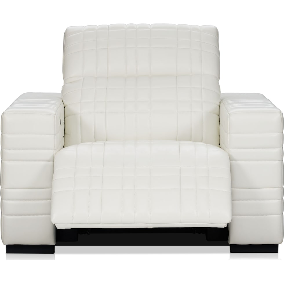 ralston white recliner   