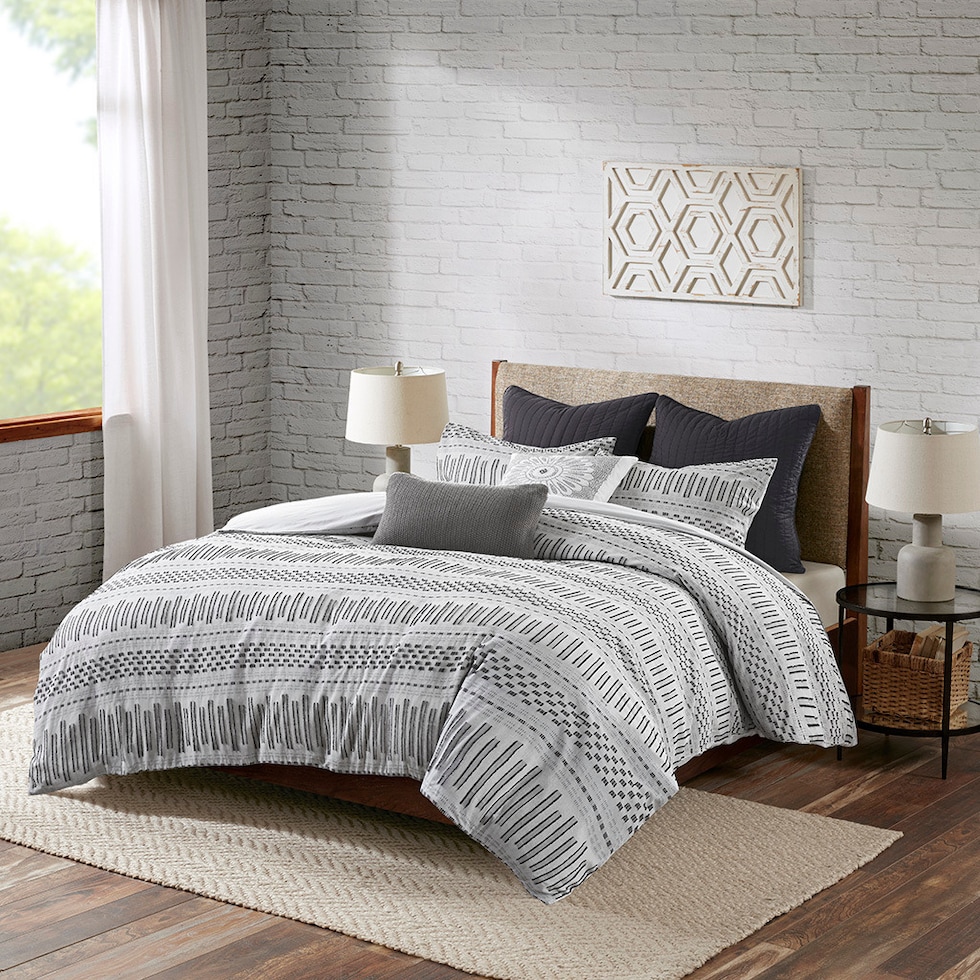 ramona gray king california king bedding set   