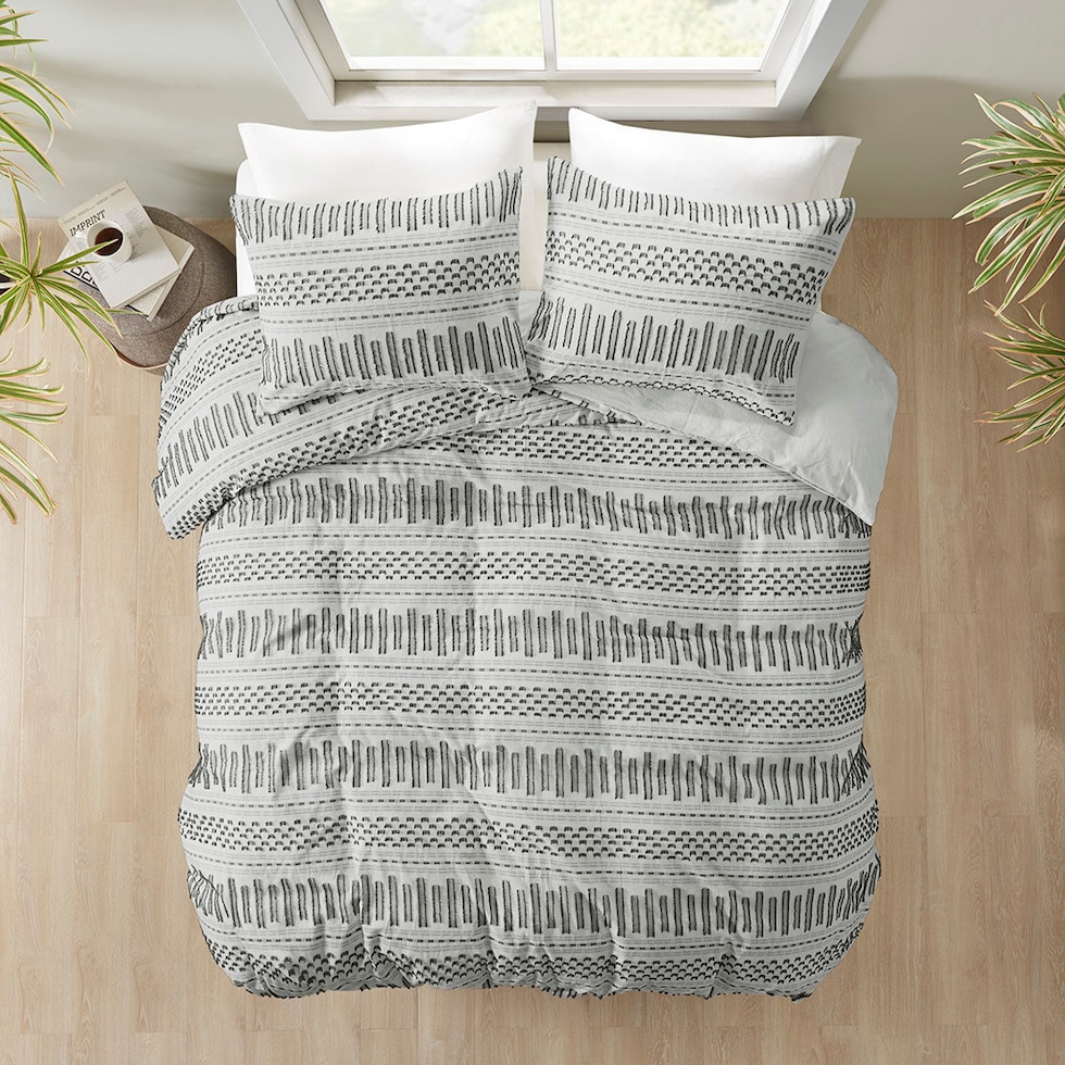 ramona gray king california king bedding set   