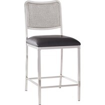 ramses silver counter height stool   