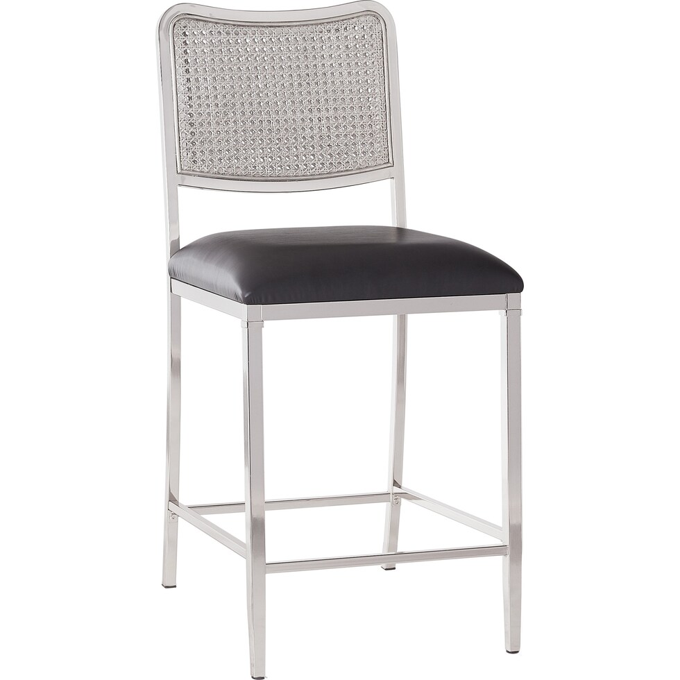 ramses silver counter height stool   
