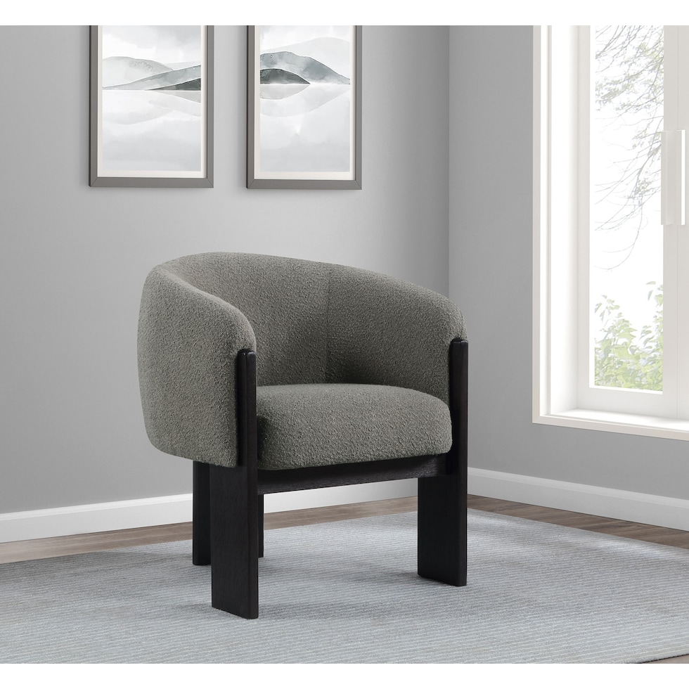 ramsey light brown accent chair   