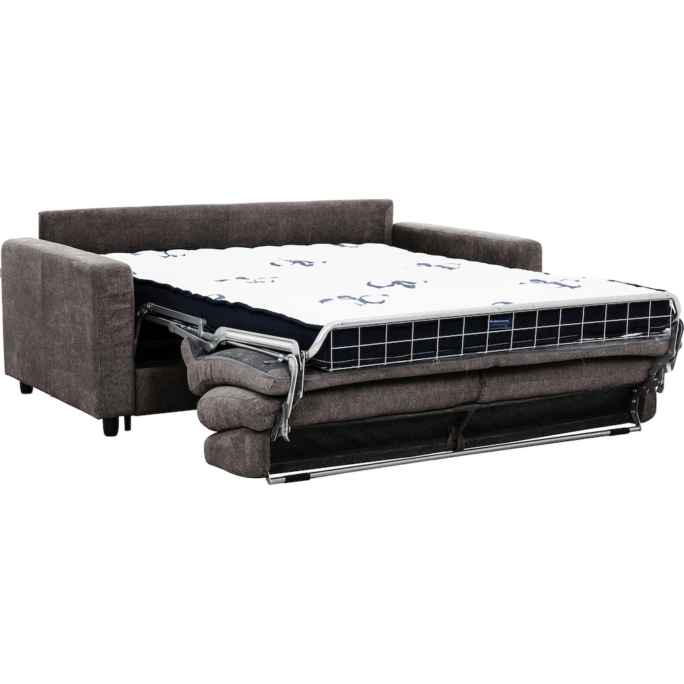 randall dark brown queen sleeper sofa   