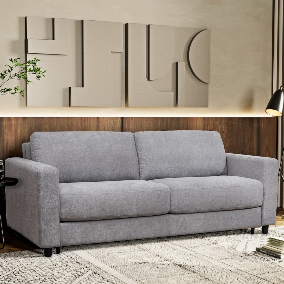 randall gray queen sleeper sofa   