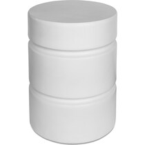 randalle white end table   
