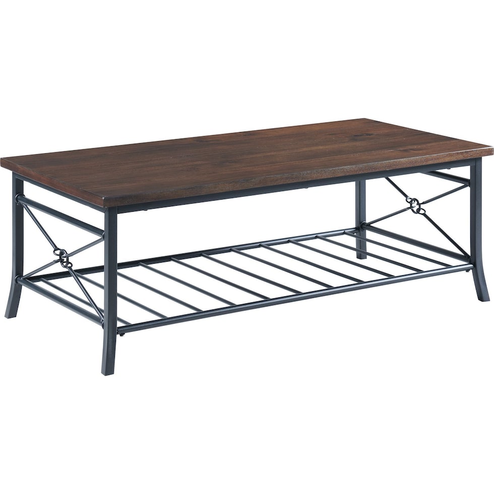 randozer dark brown  pc occasional tables   