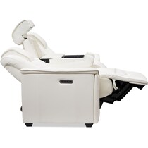 randy white power reclining sofa   