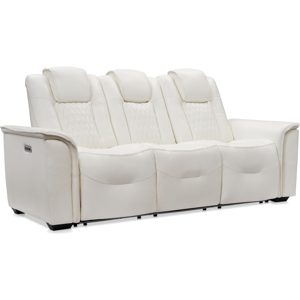 randy white sofa   