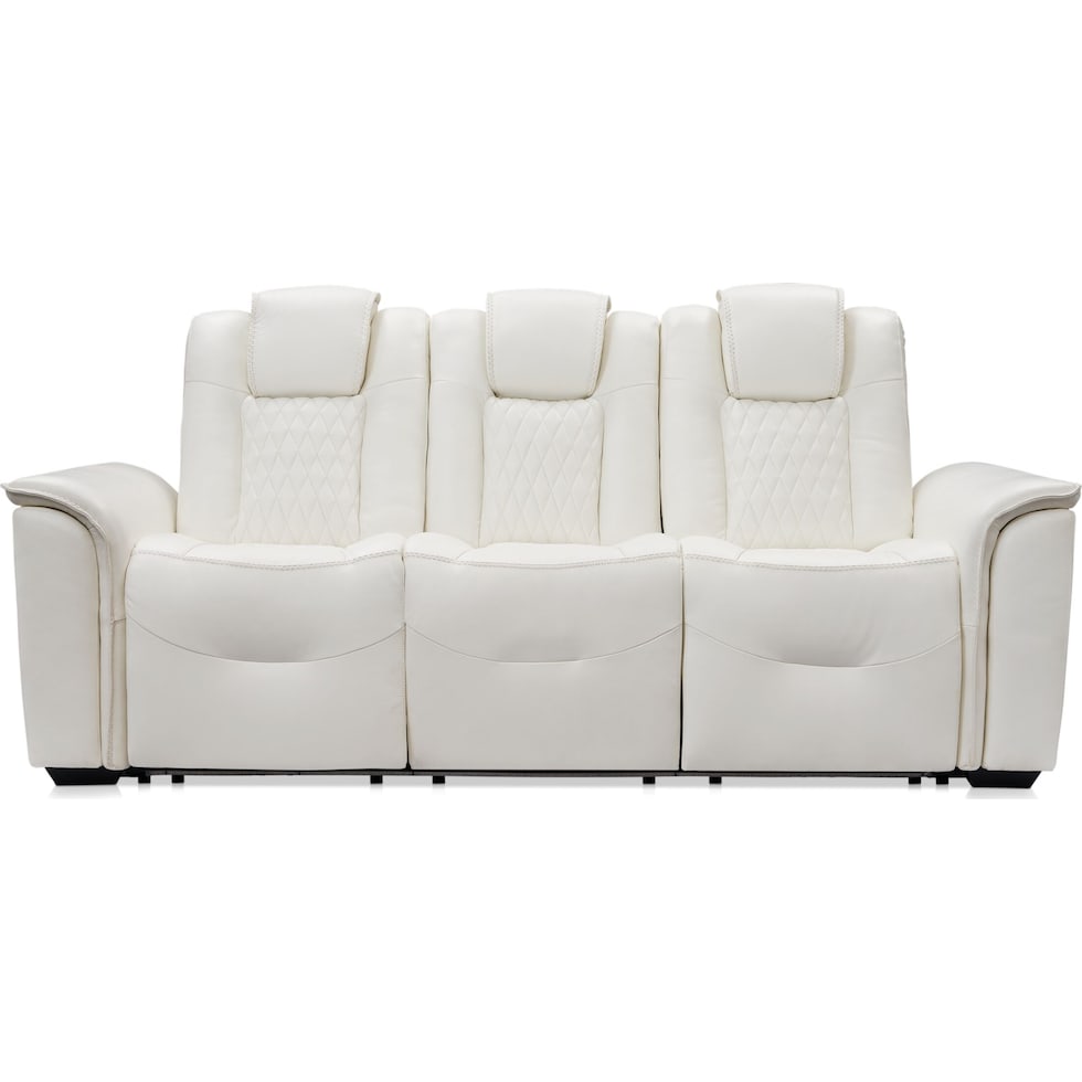 randy white sofa   