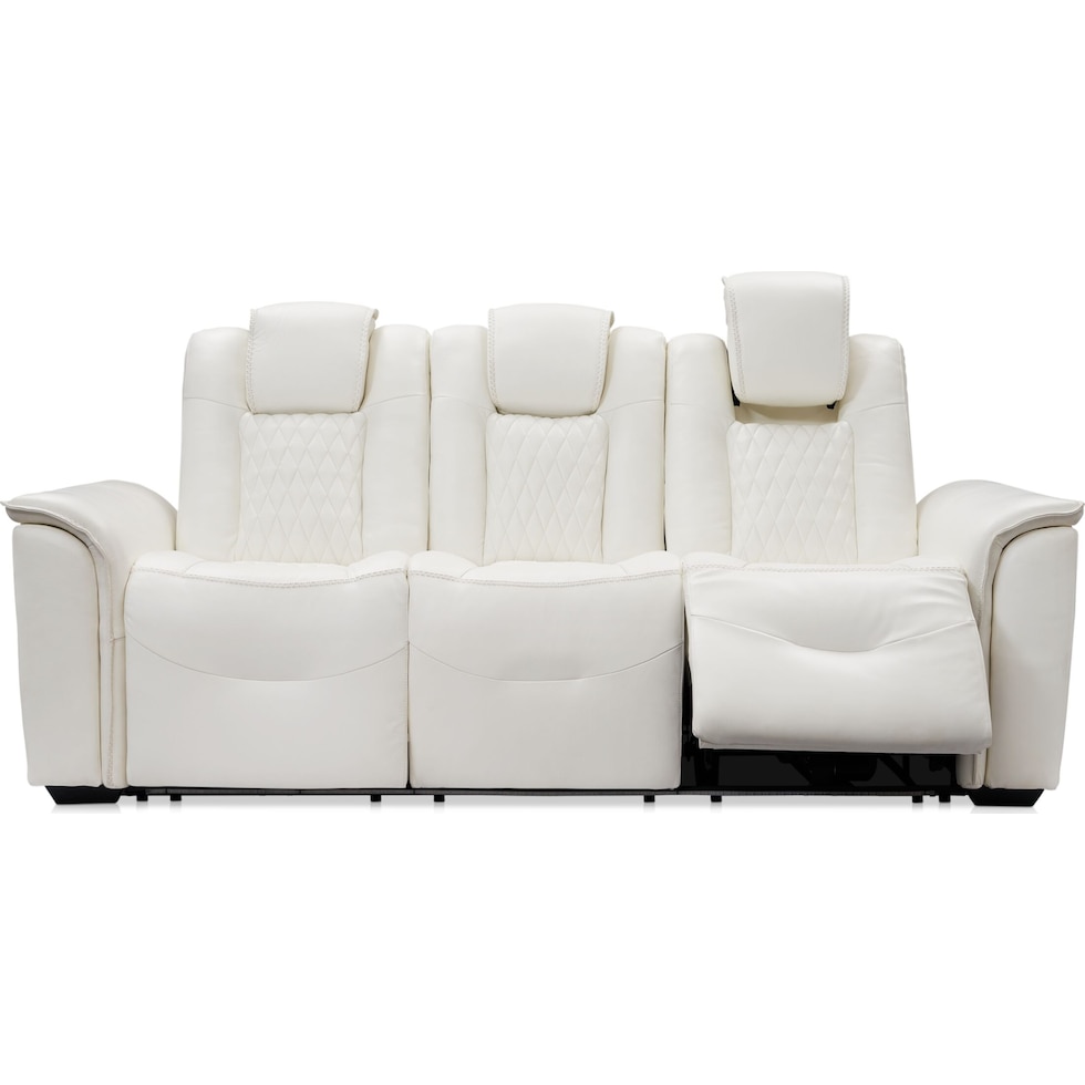 randy white sofa   