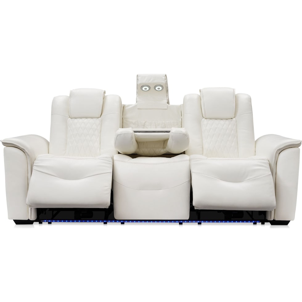 randy white sofa   