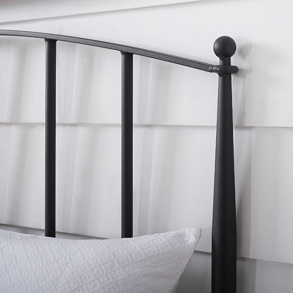 raven black king headboard   