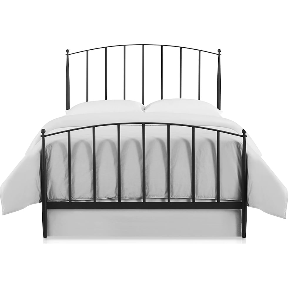 raven black queen bed   