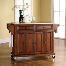 ravenna dark brown kitchen cart   