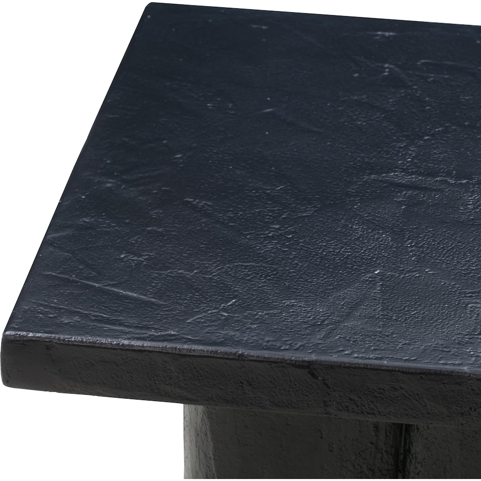 ravine black side table   