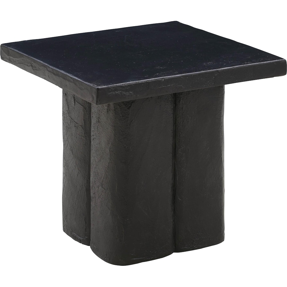 ravine black side table   