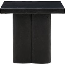 ravine black side table   