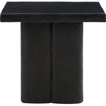 ravine black side table   
