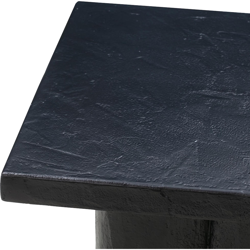 ravine black side table   