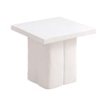 ravine white side table   