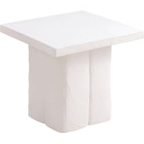 ravine white side table   