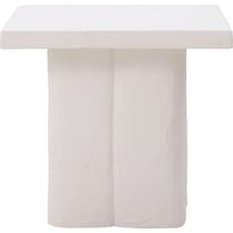 ravine white side table   
