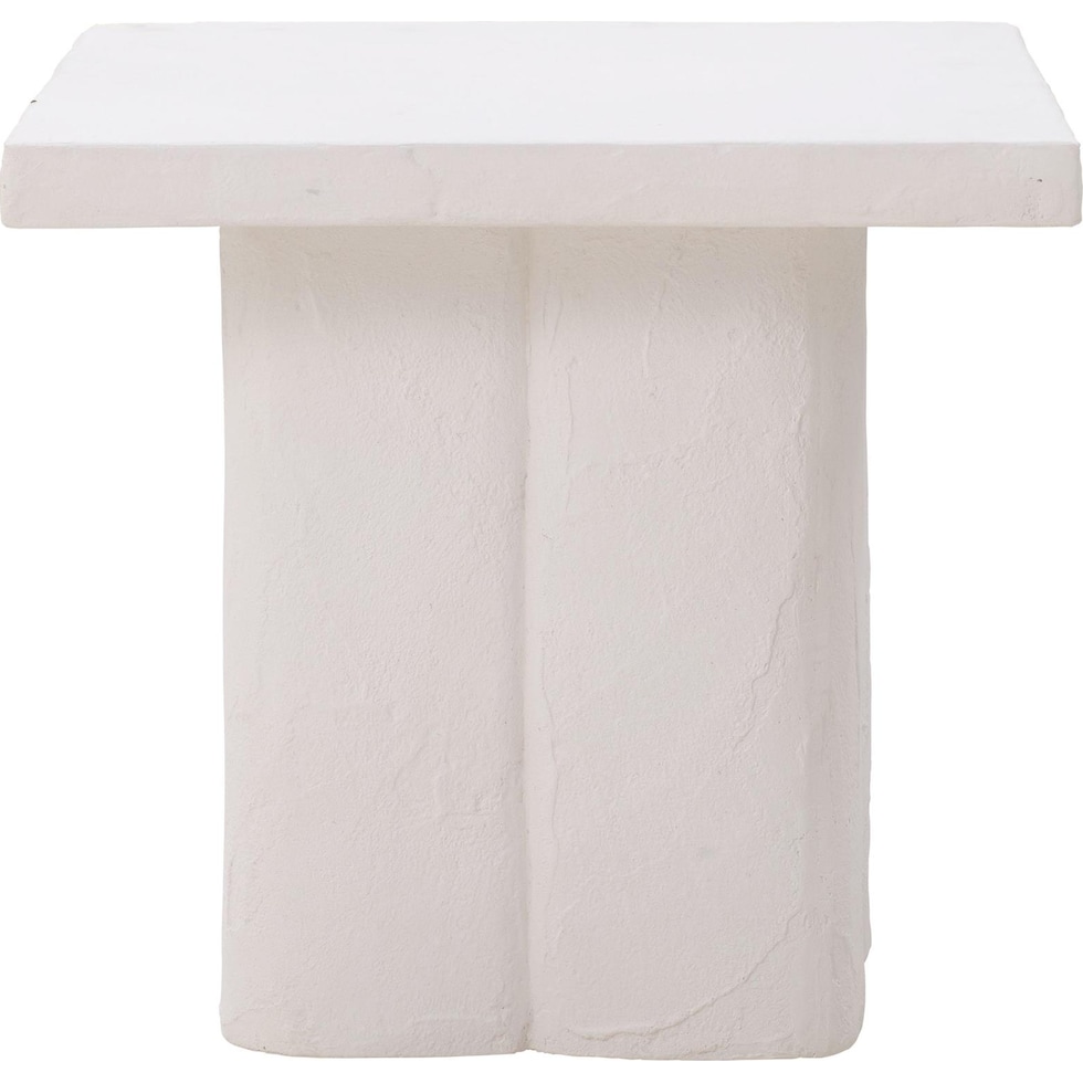 ravine white side table   
