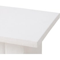 ravine white side table   